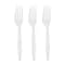 Smarty Had A Party White Plastic Disposable Forks (1000 Forks), 1000PK 420F-WH-CASE - alternate 4