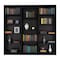 Homeroots Set of Three Black Wood Four Tier Bookcases 546348 - alternate 1