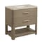 James Martin Vanities Lucian 36" Single Vanity, Pebble Oak, w/ 3 CM Tajnar Eclos Widespread Top D704-V36-PBO-WTJR - alternate 4