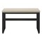 Homeroots Adjustable Taupe and Black Wood and Metal Sled Computer Desk 490016 - alternate 3