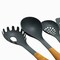 Oster Everwood Kitchen Nylon Tools Set with Wood Inspired Handles, Set of 5 112066.05 - alternate 3
