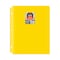 C-Line Products 8-1/2" x 11" Yellow Two-Pocket 3-Hole Punch Heavyweight Poly Portfolio Folder, 25EA/BX, 6BX/CT 33936-BX - alternate 1