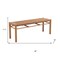 Homeroots 48in Natural and Aluminum Bench 668856 - alternate 4