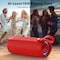 Bobtot Portable Bluetooth Speaker, Red, IPX6 Waterproof Speaker w/Bass, 15W, RGB, 15H Playtime, Dual 803784 - alternate 3