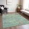 Homeroots 9' X 12' Pale Aqua And Taupe Abstract Washable Indoor Outdoor Area Rug 618458 - alternate 3