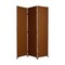 Homeroots 72" Dark Brown Folding Three Panel Screen Room Divider 274891 - alternate 1