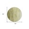 Homeroots 8' Olive Green And Artichoke Green Round Ombre Washable Indoor Outdoor Area Rug 581812 - alternate 4