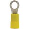 Gardner Bender Ring Terminal, 600 V, 4 AWG Wire, 38 in Stud, Vinyl Insulation, Yellow 14-098 - alternate 1