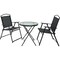 Unbranded 3-Piece Black Steel & Sling Bistro Set S13-S3649 Set - alternate 4