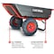 Cardinal Heavy Duty Electric Utility Cart 40V Battery-Powered Wheelbarrow 660-lb. Bucket Capacity CKART300e - alternate 3
