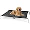 Simple Deluxe FluffyDream Cooling Elevated Dog Cot Bed, Outdoor Raised Lightweight Dog Cot, No-Slip Feet Pet Hamm PTBEDXELEVATED60X37BLK - alternate 1