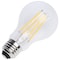 Satco 8 Watt LED A19 Straight Filament Yellow Light Glass 120 Volt S14386 - alternate 2