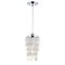 Jonathan Y Cayla 7" Seashell LED Pendant, White/Chrome JYL9002A - alternate 2