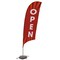 Showdown Displays 10.5 Ft  Value Razor Sail Sign Kit (Single-Sided With Cross Base) - Open Red Burst 908111-001 - alternate 1