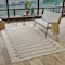 Homeroots 4' X 6' Beige And Brown Geometric Distressed Indoor Outdoor Area Rug 558760 - alternate 2