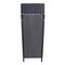 Happimess Keaton Modern 24.13-Gallon All-Weather Wicker/Metal Lidded Hideaway Outdoor Trash Can, Navy/White HPM1203B - alternate 5