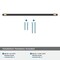 Amerock Mergence 12-5/8 inch 320mm Center-to-Center Matte Black/Golden Champagne Cabinet Pull BP36983FBBBZ - alternate 2