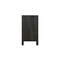Homeroots 30" Black Solid Wood Distressed Carved Floral One Drawer Nightstand 569582 - alternate 5