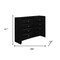 Homeroots 59" Black Solid Wood Eight Drawer Double Dresser 384017 - alternate 2