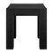 Homeroots 22" Black Wood Square End Table 544225 - alternate 3