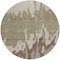 Homeroots 8' Beige And Taupe Round Abstract Washable Indoor Outdoor Area Rug 613610 - alternate 4