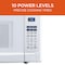 Commercial Chef 1.6 Cu.Ft.Countertop Microwave Oven, 1000 Watts, Small Compact Size, 10 Power Levels, White CHM16100W6C - alternate 3