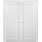 Sartodoors Double Pocket Interior Door, 84" x 80", White QUADRO4111DP-WS-84 - alternate 2