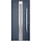 Vdomdoors Steel Door Deux 1717 Gray Graphite Stainless Inserts Single Modern Painted-W36xH80-Left-hand Outswi DEUX1717EXD-GRE-W36xH80-LH-O - alternate 5