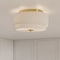 Vaxcel Burnaby 13in W Matte Brass Mid-Century Modern Flush Mount Ceiling Light Fixture C0278 - alternate 5