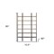 Homeroots Brown Iron and Solid Wood Six Tier Bookcase 392220 - alternate 3