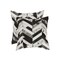 Homeroots Set of Two 18" Black and Natural Chevron Cowhide Throw Pillows, 2PK 544580 - alternate 5