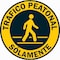 Signmission Trafico Peatonal Solamente 16in Non-Slip Floor Marker, 16" x 16", FD-C-16-99867 FD-C-16-99867 - alternate 1