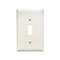 Pass & Seymour Wall Plate, 1 Toggle, Light Almond Nylon, 10PK TP1LACP10 - alternate 3