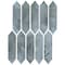 Msi Blue Shimmer 10 In. X 13.3 In. Picket Glass Mosaic Wall Tile, 15PK ZOR-MD-0394 - alternate 4
