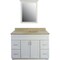 Craftmark Shaker Retreat Wht 48'' Wx34'' Hx21''D Vanity Base without Top 2 Door/4 Drawer SR4821D - alternate 3
