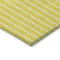 Homeroots 8' X 10' Yellow And Blue Striped Washable Indoor Outdoor Area Rug 597214 - alternate 3