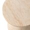 Leisuremod Dune 17 in Round Fiberstone Side Table, Pedestal Base, Weatherproof, Fully Assembled DST17TR - alternate 3