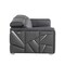 Homeroots 89" Dark Gray Top Grain Leather Reclining Solid Wood Sofa 720401 - alternate 6