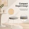 Leisuremod Euston Velvet Dining Chair with Woven Rattan Backrest & Stainless Frame, 2PK ECW17GR2 - alternate 4