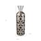 Homeroots 22" Brown and Silver Geometric Cylinder Polyresin Floor Vase 468954 - alternate 2