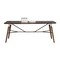 Homeroots 71" Brown Rectangular Manufactured Wood And Solid Wood Dining Table 486021 - alternate 4