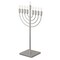 Vintiquewise Silver Finish Modern Contemporary Hanukkah Menorah with Remote Control for Home, Office, or QI004694.SL - alternate 1