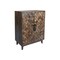 Homeroots 36" Brown Solid Wood Carved Geometric Sideboard with Two Doors 635809 - alternate 3