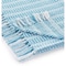 Homeroots Blue and White Woven Cotton Striped Throw Blanket 516607 - alternate 4