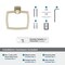Amerock Revitalize Golden Champagne Traditional 6-13/16 in 173 mm Length Towel Ring BH36032BBZ - alternate 3