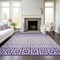 Homeroots 10' X 14' Purple Lavender And Ivory Geometric Washable Indoor Outdoor Area Rug 613872 - alternate 5