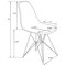 Leisuremod Cresco Plastic Dining Side Chair, Transparent Red, 4PK CR19TR4 - alternate 4
