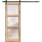 Sartodoors Sturdy Barn Door, Lucia 2552 Oak, 6.6FT Rail Hangers Heavy Hardware Set, Solid Panel Interior Doo LUCIA2552BD-B-DUB-32 - alternate 1