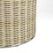 Happimess Asher Modern 4.13-Gallon 2-Tone Natural Wicker/Metal Cylinder Waste Basket, Chrome/Natural HPM1102B - alternate 2