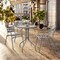 Flash Furniture Lila 23.75in Round Glass Top Metal Table with 2 Silver Aluminum Slat Stack Chairs TLH-071RD-017CSV2-GG - alternate 6